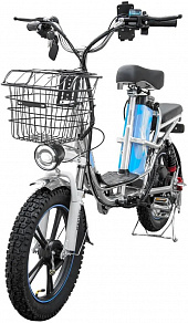 Электровелосипед Minako V8 ECO 12ah - серебристый 